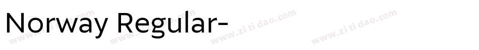 Norway Regular字体转换
